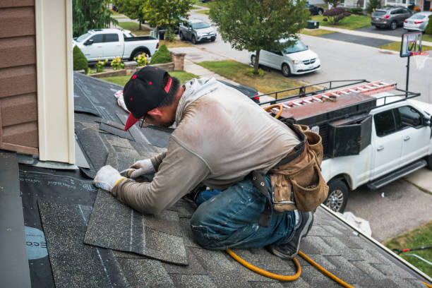 Professional Gutter Repair And Installation technician working in Waupaca, WI